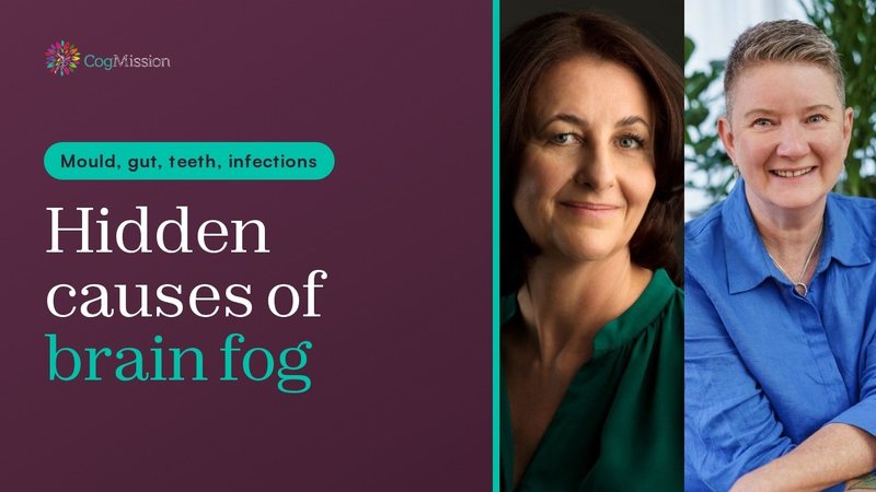 CogMission video tile: Hidden causes of brain fog, with Charmaine Shepherd and Jean Dow
